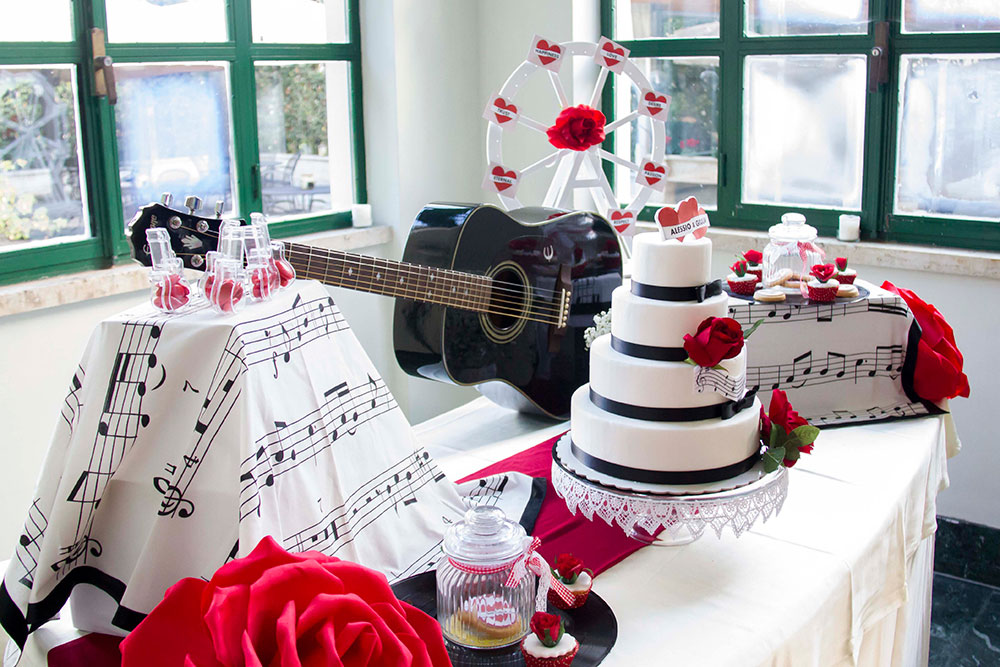 matrimonio rockabilly angolo torta